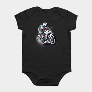 Motorbike Art Baby Bodysuit